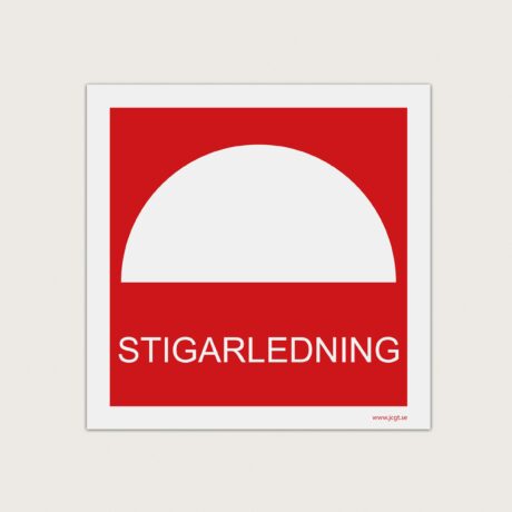 Brandskylt Stigarledning