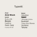 Typsnitt