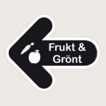 Golvpil svart Frukt & Grönt vänster