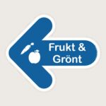 Golvpil blå Frukt & Grönt vänster