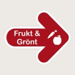 Golvpil röd Frukt & Grönt höger