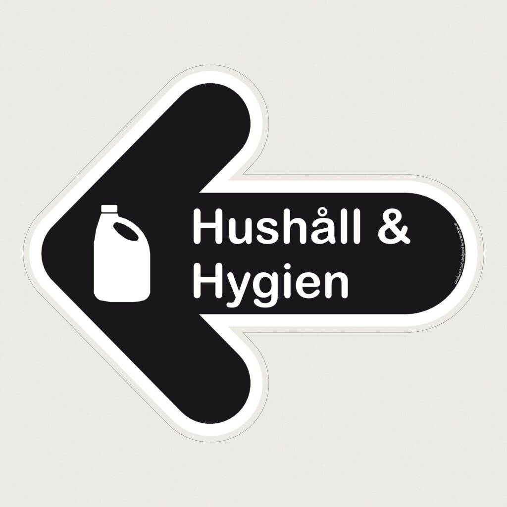 Golvpil svart Hushåll & Hygien vänster