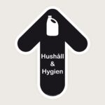 Golvpil svart Hushåll & Hygien vertikal