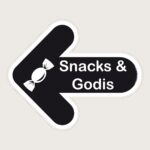 Golvpil svart Snacks och godis