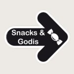 Golvpil svart Snacks och godis