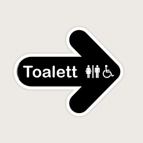 Golvpil toalett