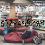 Kontrastmarkering Glasparti svart Siffror