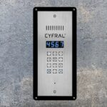 Kontrastmarkering svart för porttelefon