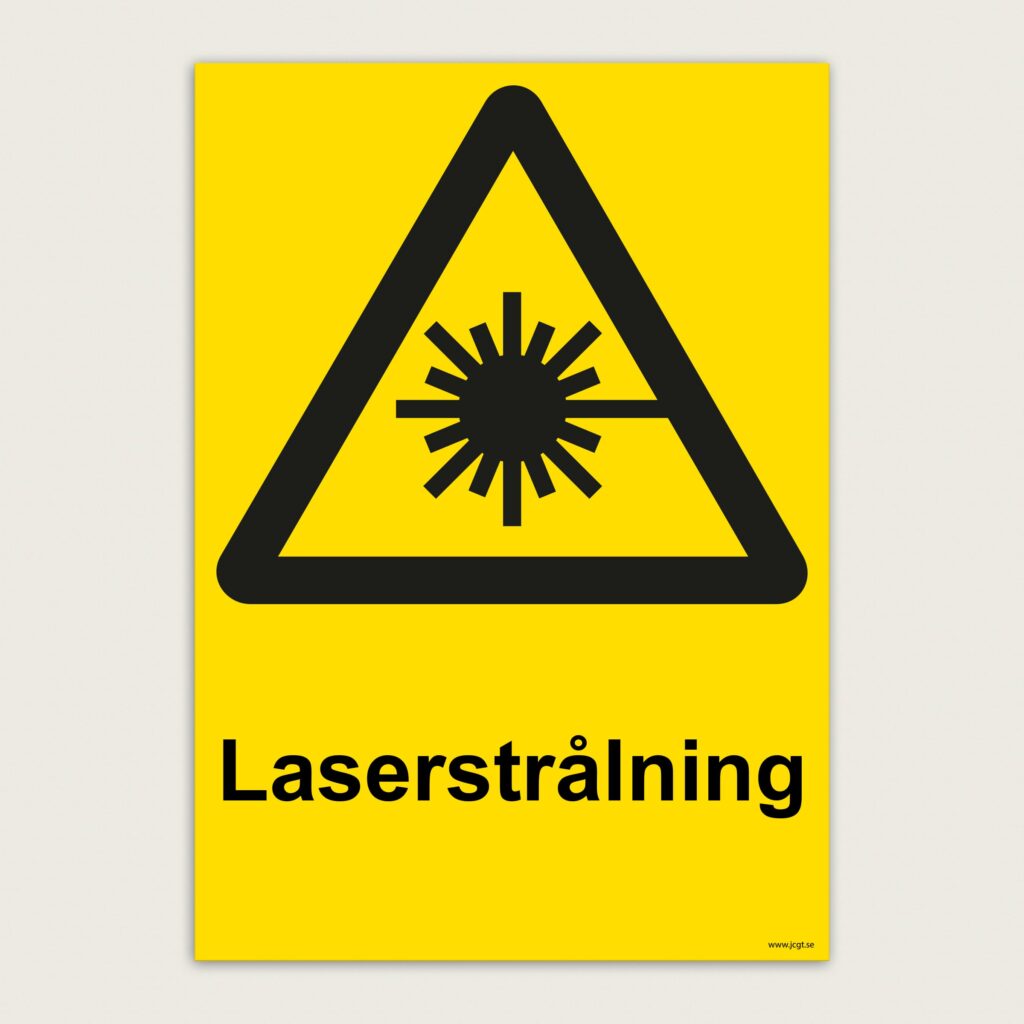 Varningsskylt Laserstrålning