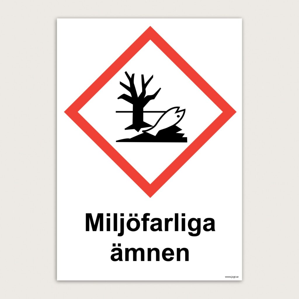 Varningsskylt Miljöfarliga ämnen