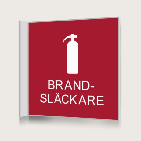 Flaggskylt Brandsläckare 150 x 150 mm