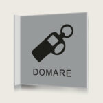 Flaggskylt Domare Silver 150 x 150 mm