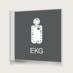 Flaggskylt EKG Charcoal 150 x 150 mm