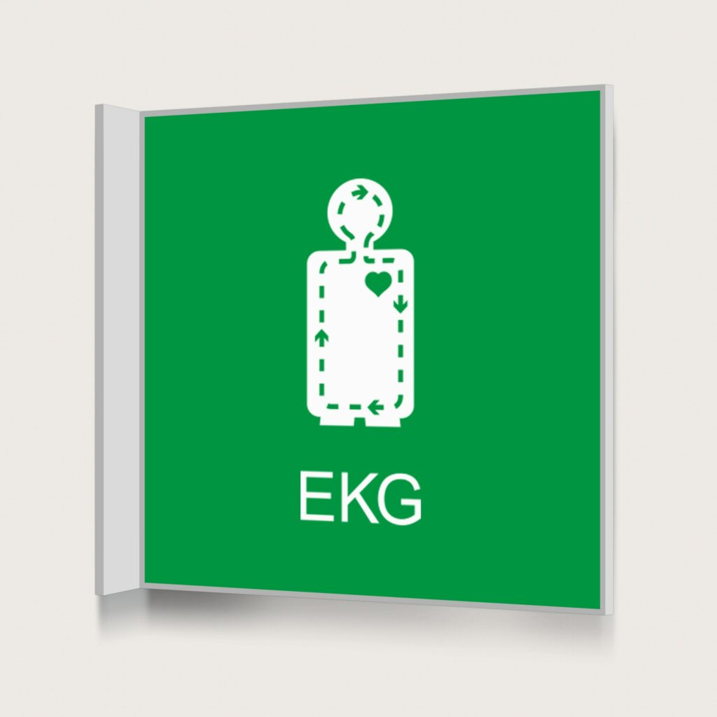 Flaggskylt EKG Grön 150 x 150 mm
