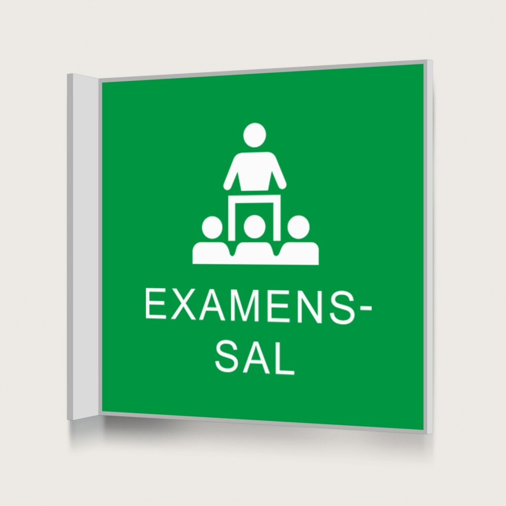 Flaggskylt Examensal Grön 150 x 150 mm
