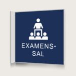 Flaggskylt Examensal Mörkblå 150 x 150 mm