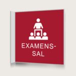 Flaggskylt Examensal Röd 150 x 150 mm