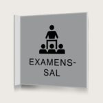 Flaggskylt Examensal Silver 150 x 150 mm