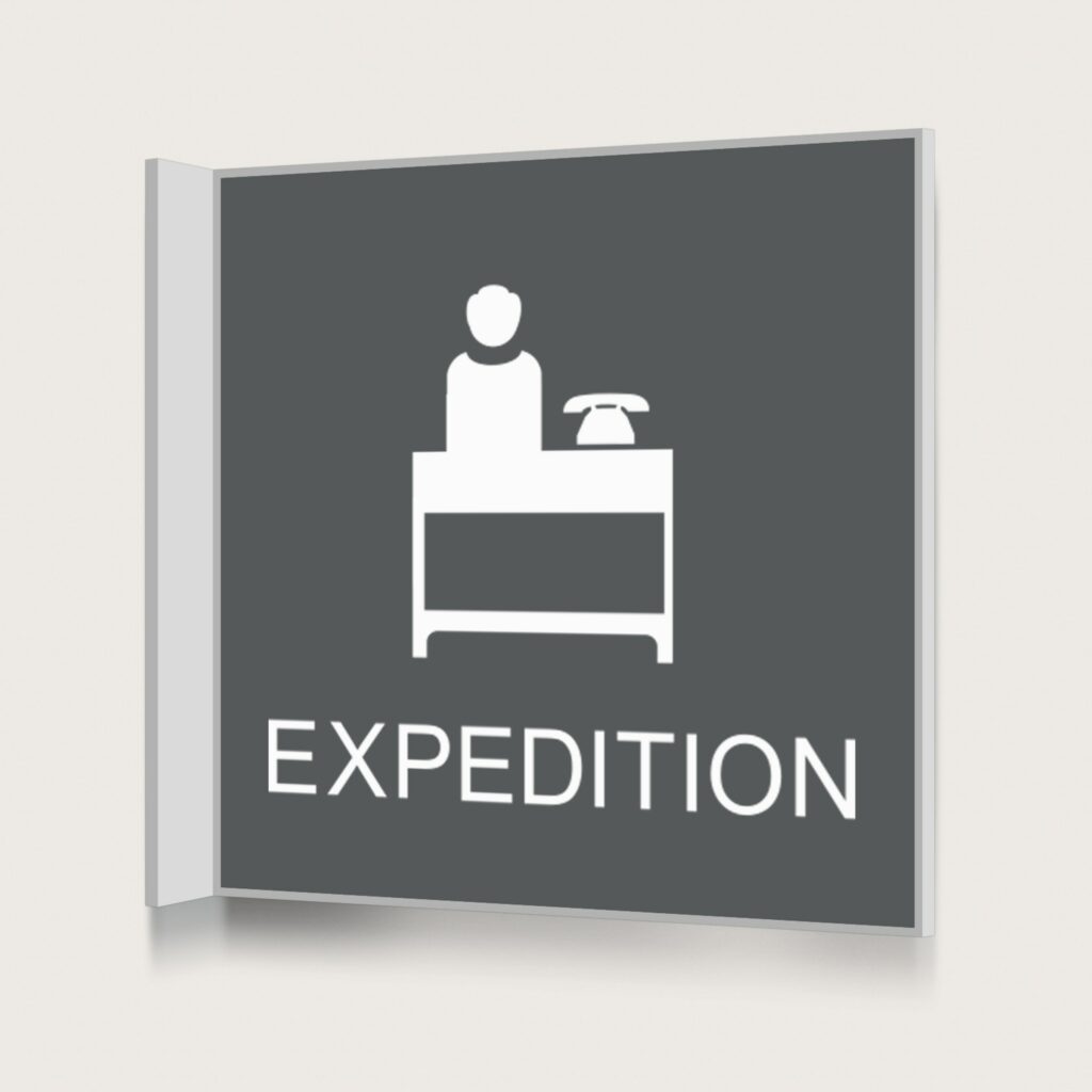Flaggskylt Expedition Charcoal 150 x 150 mm