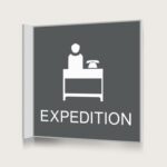 Flaggskylt Expedition Charcoal 150 x 150 mm