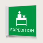Flaggskylt Expedition Grön 150 x 150 mm