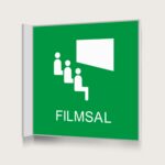 Flaggskylt Filmsal Grön 150 x 150 mm