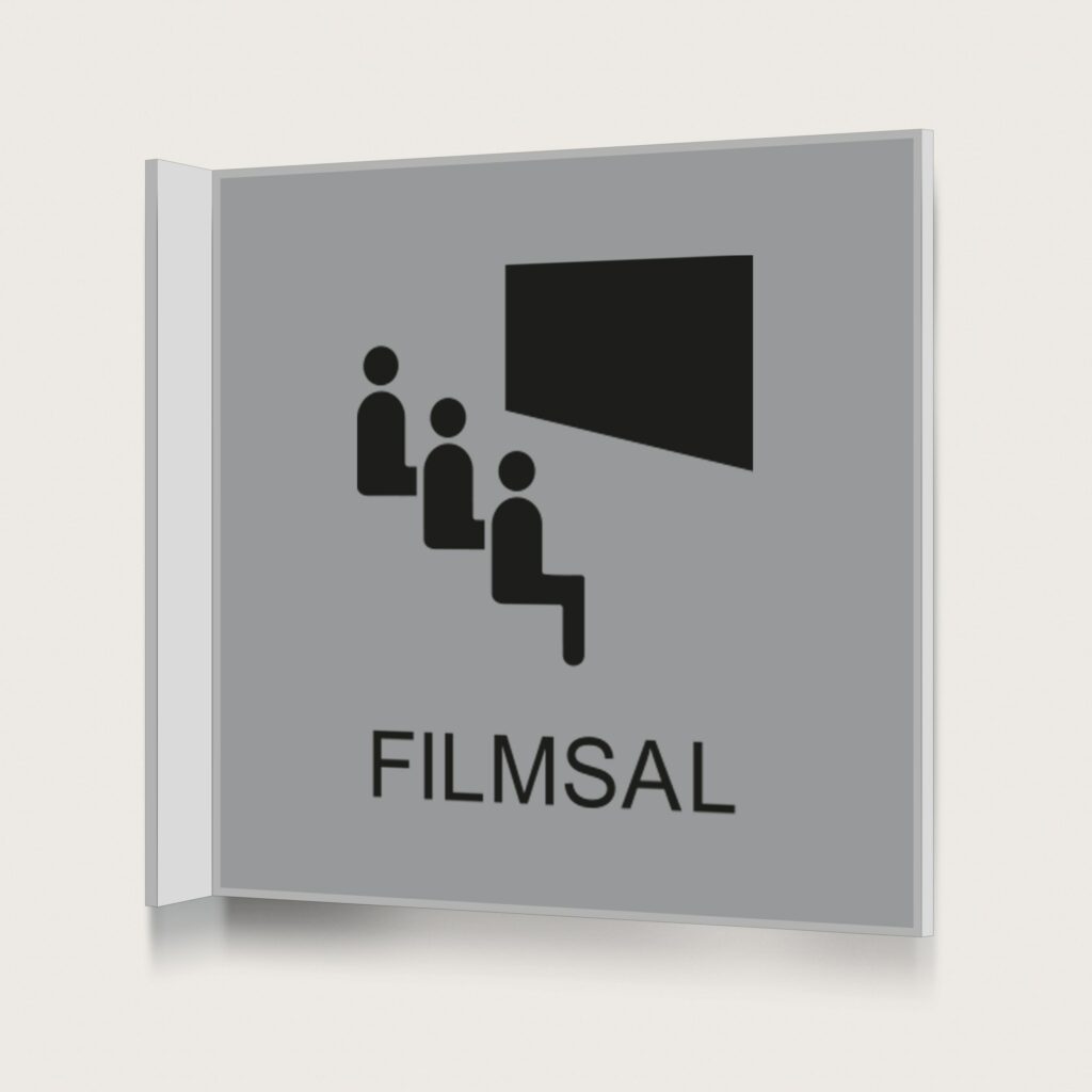 Flaggskylt Filmsal Silver 150 x 150 mm