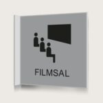 Flaggskylt Filmsal Silver 150 x 150 mm