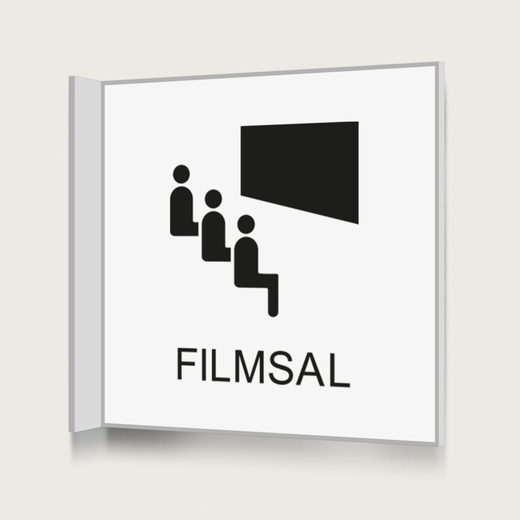 Flaggskylt Filmsal Vit 150 x 150 mm