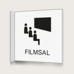 Flaggskylt Filmsal Vit 150 x 150 mm