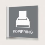 Flaggskylt Kopiering Grå 150 x 150 mm