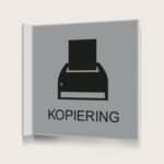 Flaggskylt Kopiering Silver 150 x 150 mm