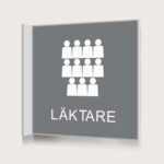 Flaggskylt Läktare Grå 150 x 150 mm