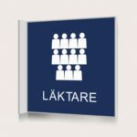 Flaggskylt Läktare Mörkblå 150 x 150 mm