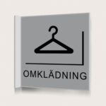 Flaggskylt Omklädning Silver 150 x 150 mm