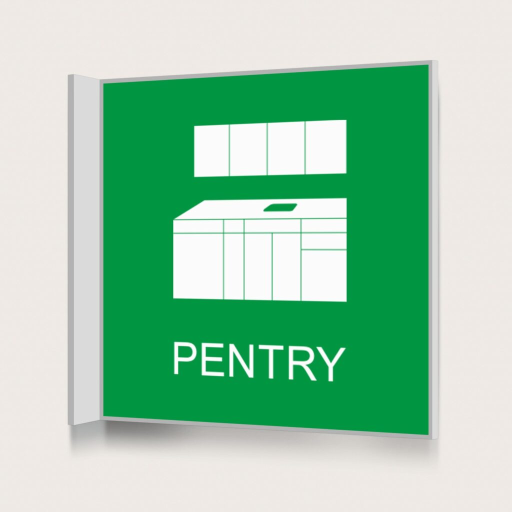 Flaggskylt Pentry Grön 150 x 150 mm
