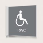 Flaggskylt RWC Grå 150 x 150 mm
