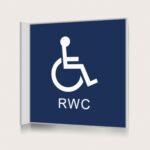 Flaggskylt RWC 2 Mörkblå 150 x 150 mm