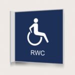 Flaggskylt RWC Mörkblå 150 x 150 mm
