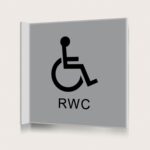 Flaggskylt RWC 2 Silver 150 x 150 mm