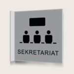 Flaggskylt Sekretariat Silver 150 x 150 mm