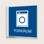 Flaggskylt Torkrum Blå 150 x 150 mm
