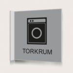 Flaggskylt Torkrum Silver 150 x 150 mm
