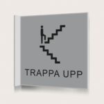 Flaggskylt Trappa Upp Silver 150 x 150 mm