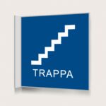Flaggskylt Trappa 2 Blå 150 x 150 mm
