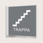 Flaggskylt Trappa 2 Grå 150 x 150 mm