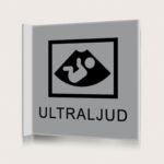 Flaggskylt Ultraljud Silver 150 x 150 mm
