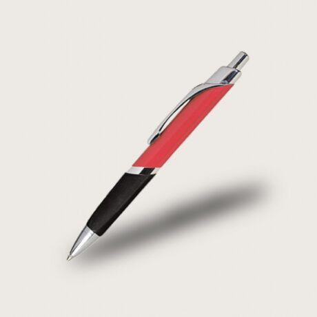 Penna röd med graverad text