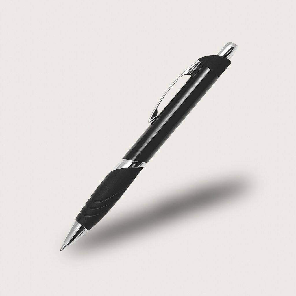 Graverad penna i svart färg