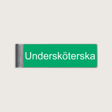 Namnskylt Undersköterska på militärklämma